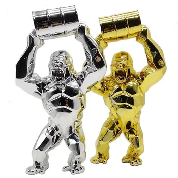

Modern Geometric Animal Resin Statue Model Monkey King Kong Gorilla Sculpture Birthday Gift Wedding Office Home Decor A1619