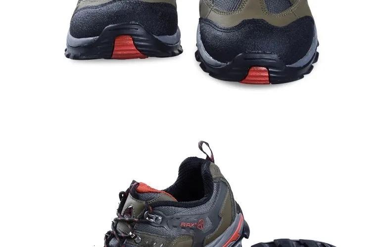 RAX Женская водонепроницаемая кожаная походная обувь женская прогулочная походная обувь для альпинизма и охоты Нескользящие уличные спортивные кроссовки