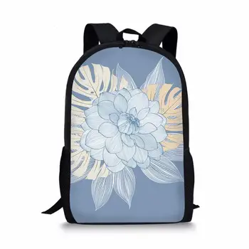 

Large Capacity Schoolbag Student School Backpack Floral Printed Primary School Bags Bookbags for Teenage Girls Kids Backpack