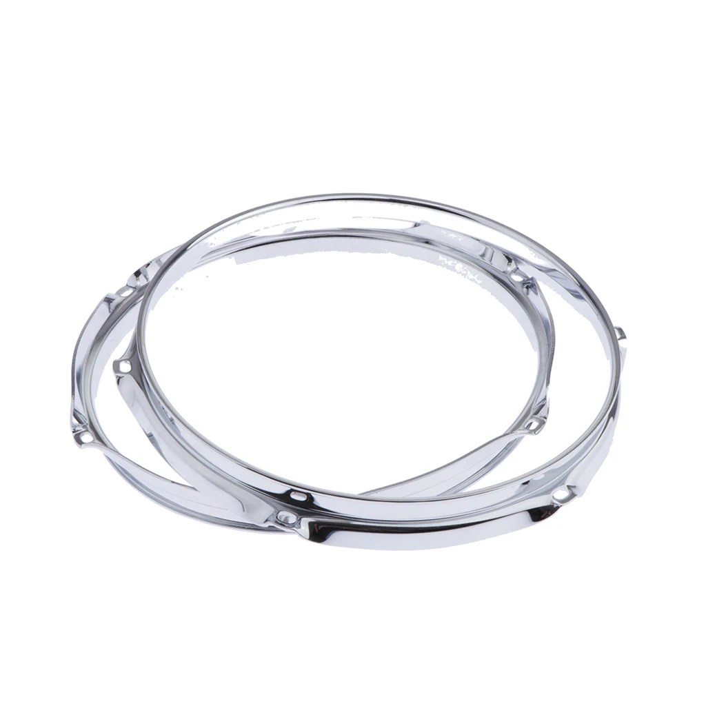 10in 6 Hole Tom Drum Die Cast Hoop Set for Drum Build or Restoration 2.5mm