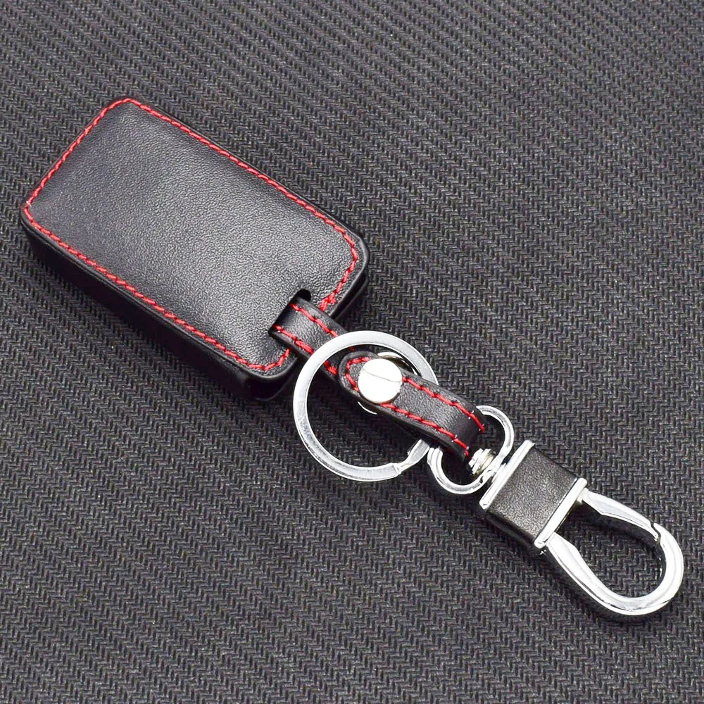 Leather Car Key Case for Toyota Belta Crown Majesta Corolla Axio Fielder Premio Allion Smart Remote Fobs Protector Cover