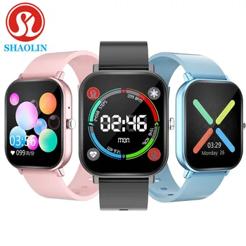 

SHAOLIN Smart Watch Men Women 1.4inch Full Touch Screen Fitness Tracker Heart Rate Monitor GTS Sports Band