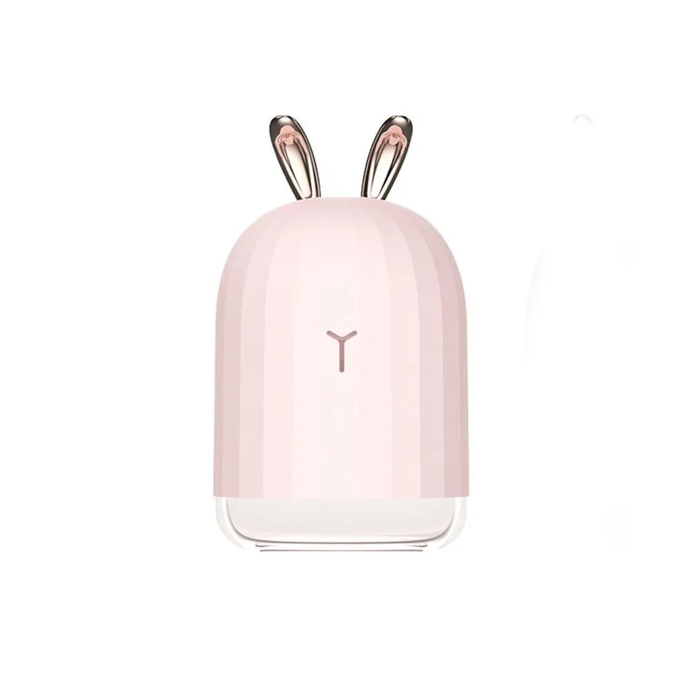 

Office Mini Portable Durable Aroma Essential Oil Diffuser Environmentally Friendly Pink Rabbit Ear Humidifier For Bz1600