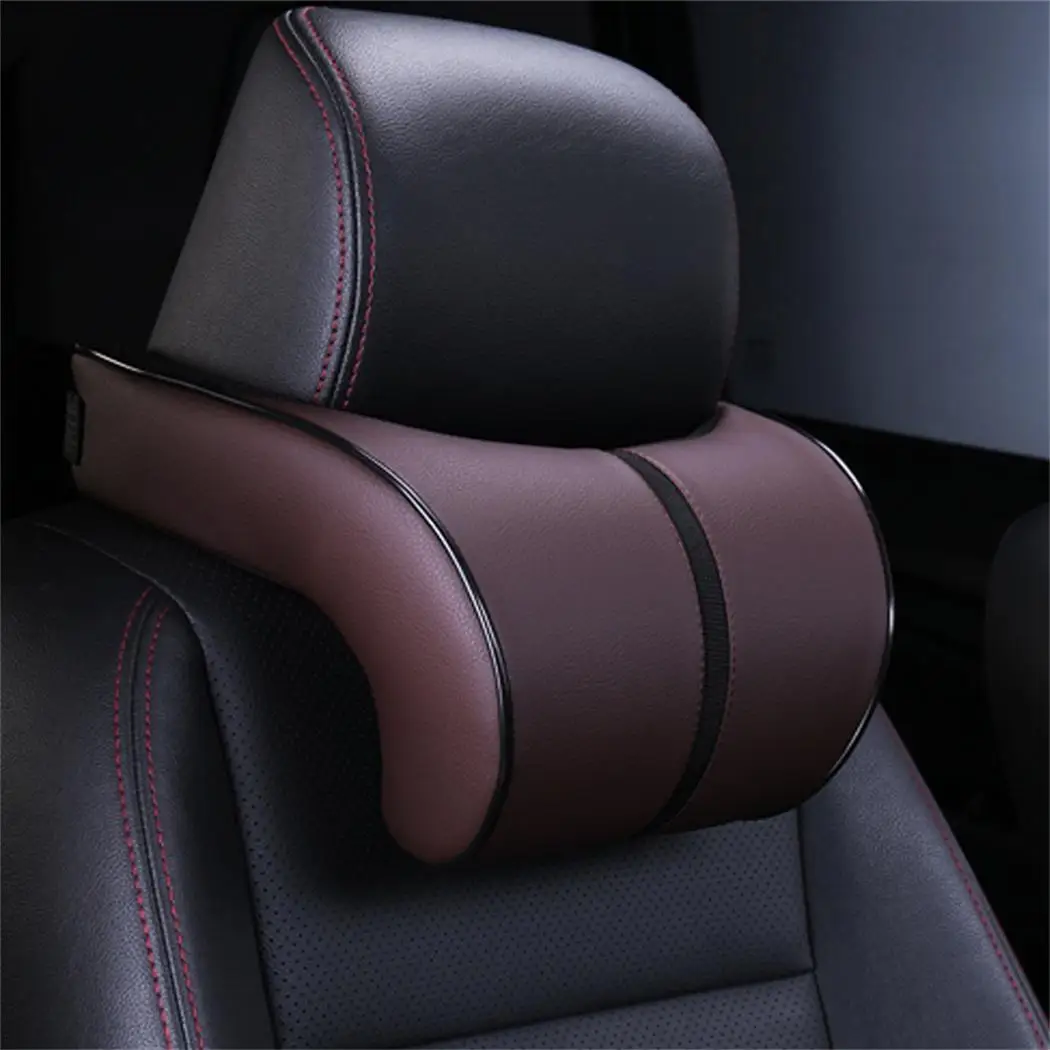 Подушка для автомобильного кресла подставка Поддержка Подушка Уход Подушка эластичный ремень подголовник память хлопок авто аксессуары