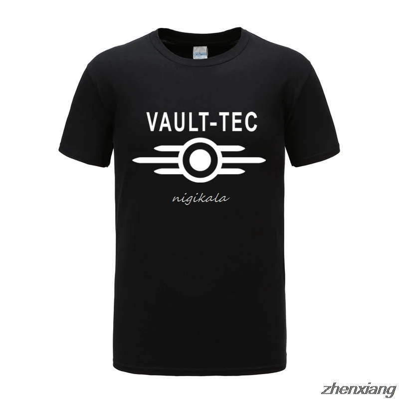 

logo Gaming Video Game Fallout 2 3 4 Tees Tops T-Shirts Men classic Casual Apparel Fashion T Shirts Vault-Tec Clothing