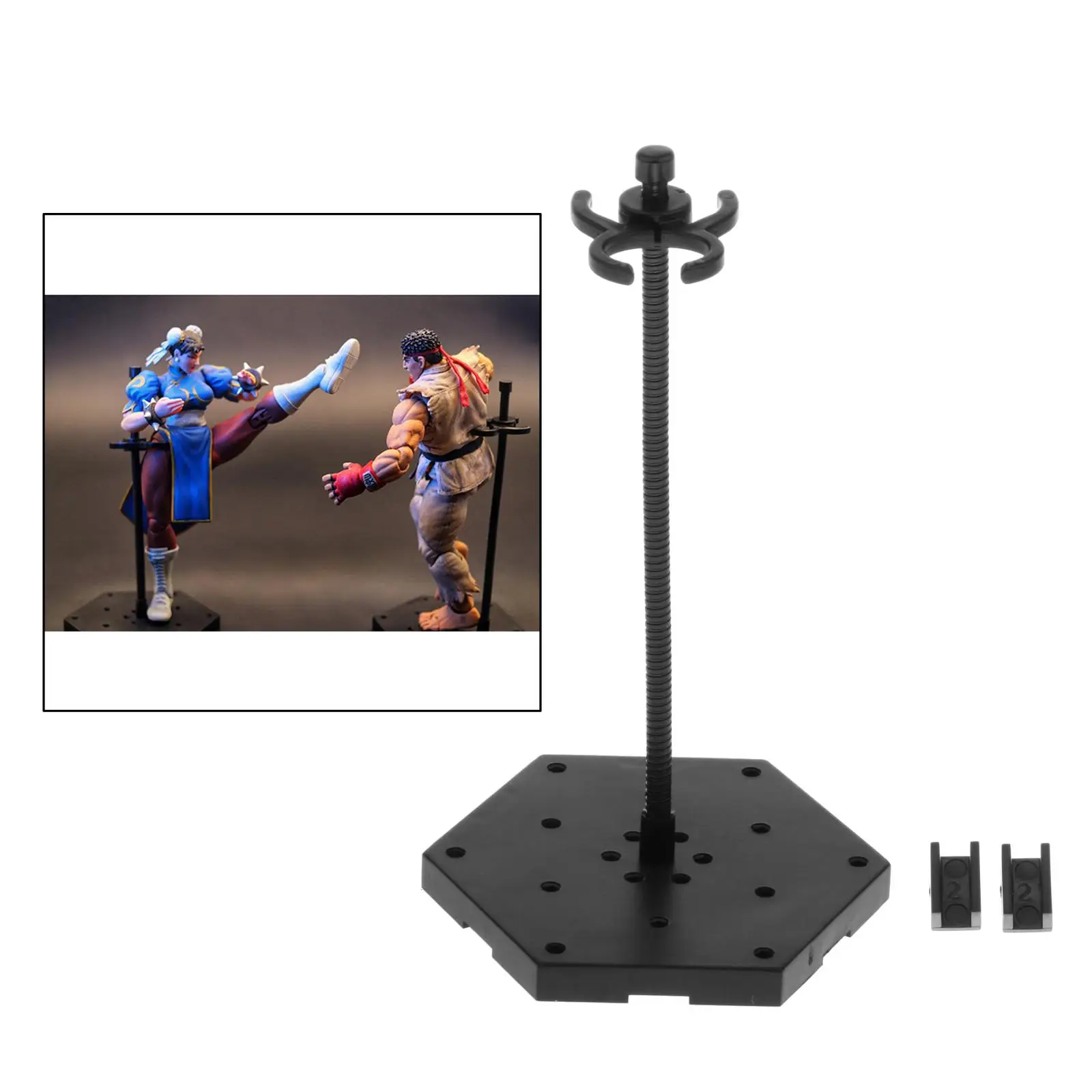 1Pcs Action Figure Stand 1/12 Action Figures Dolls Body Display Holder Metal Adjustable Action Man Support Rack