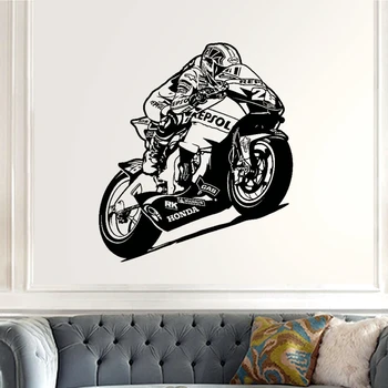 

Motorcycle Racing Sticker Vehicle Decal Posters Vinyl Wall Autobike Pegatina Decor Mural Sticker Motorcycle Racing Decals