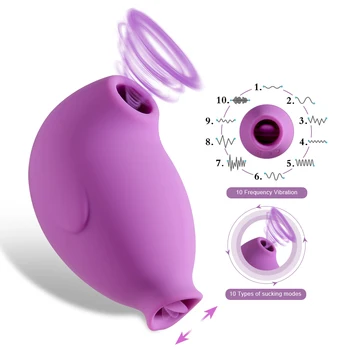 Female Sucking Vibrators for Women Clitoral Sucker Vibrator Rechargeable Clitoris Stimulator Adult Sex Toy for Women Couple 2