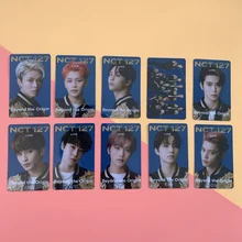 Mini Album carte autocollante en cristal NCT 127, 10 pièces/ensemble, papier auto fabriqué