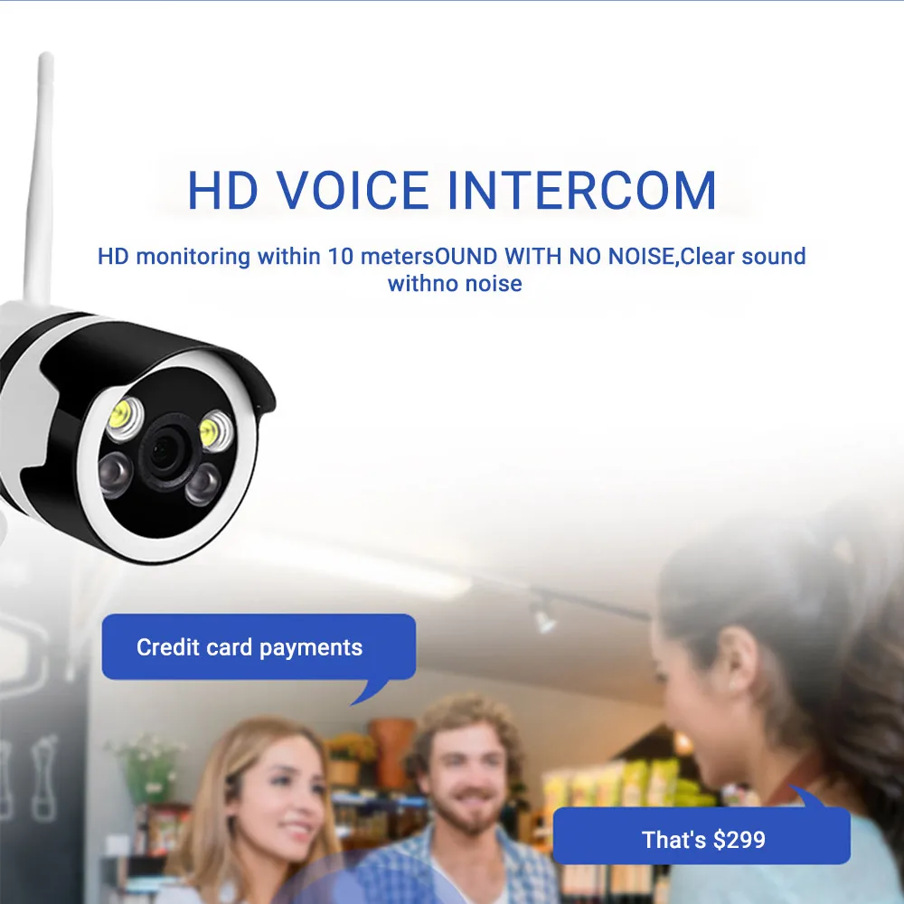 IP Камера 1080 PTZ камера Wi Fi ONVIF P2P 4X зум обнаружения движения Светильник ИК Аудио сад