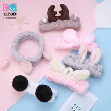 Японский и Южнокорейский стиль, стиль, плюшевая повязка для волос, лента INS, милая, универсальная, для мытья лица, повязка для волос, милый, онлайн, знаменитый бант H