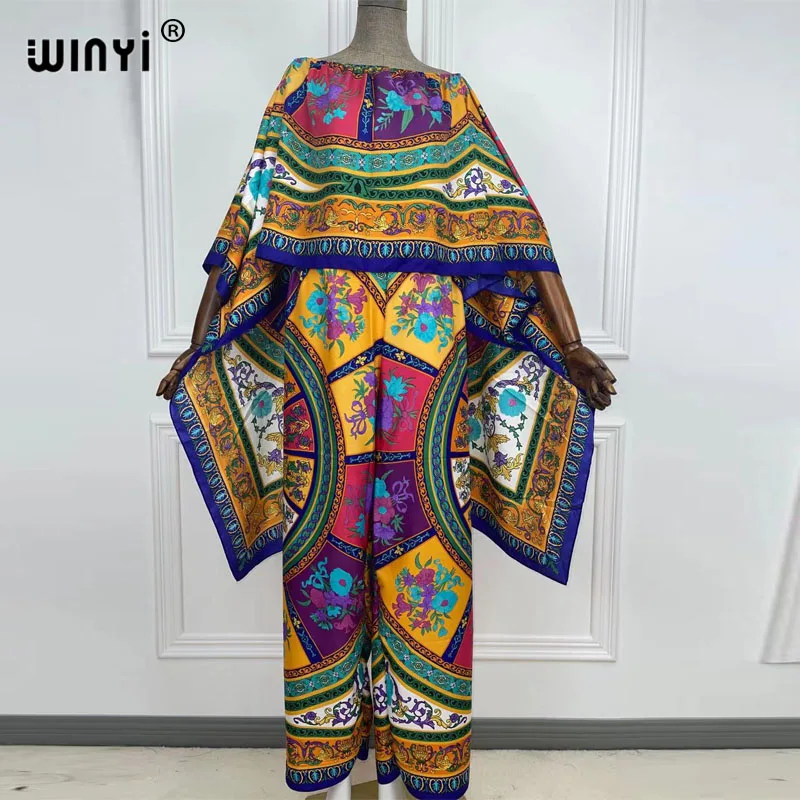 Multicolor retro geometric print short-sleeved T-shirt two-piece women's summer new style + elastic waist pleated skirt suit