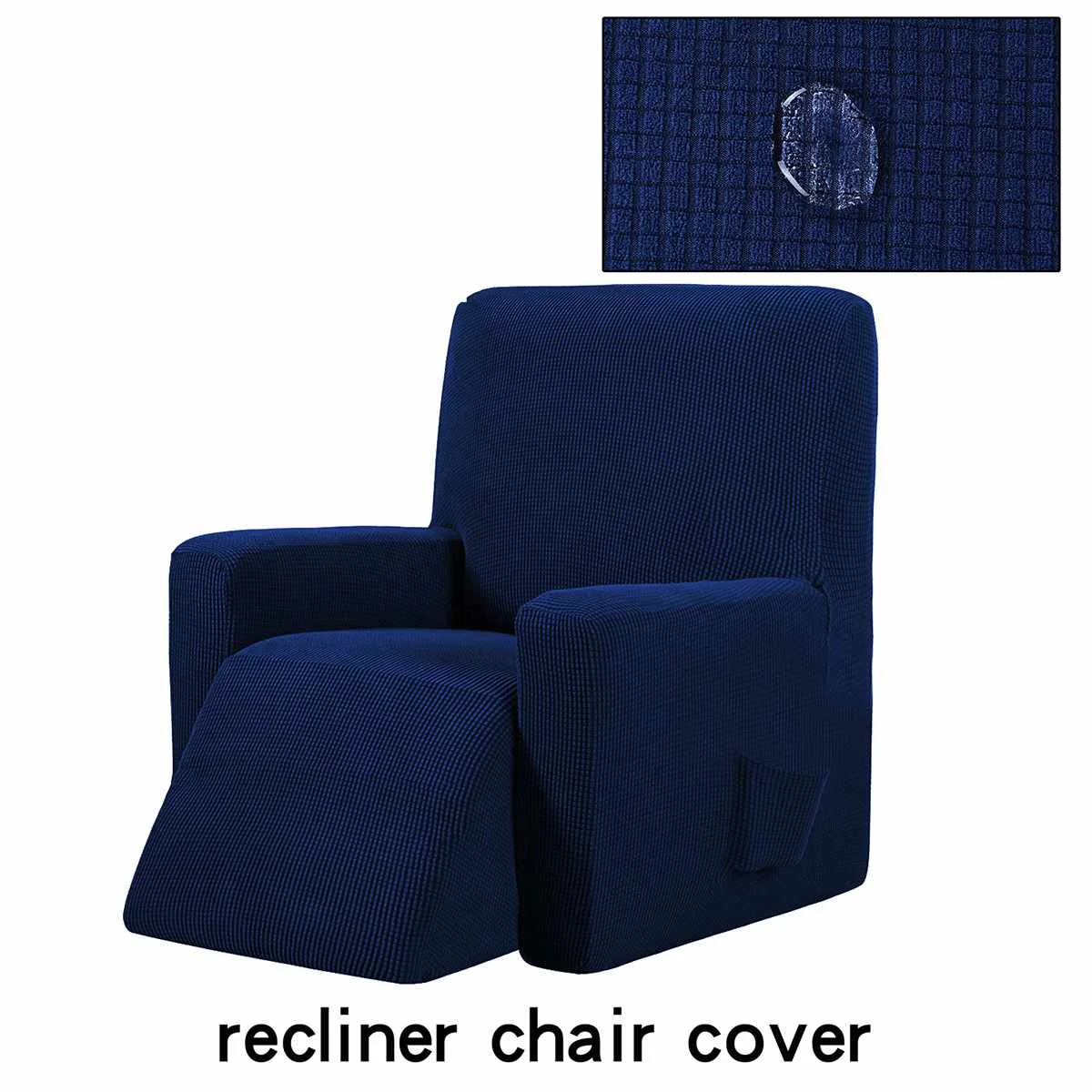 Recliner Couch Cover All-inclusive Sofa Cover Elasticity Stretch Anti-slip Furniture Slipcovers Chair Protector Single Seat Sofa - Цвет: Dark Blue(