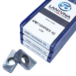 APMT1604PDER H2 lt30 10 pçs alta qualidade inserções de carboneto apmt1604 end fresagem cnc lâmina metal torno cortador corte