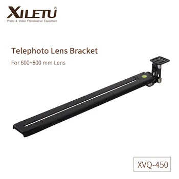 

XILETU XVQ-450 Telephoto Lens Adapter Bracket Lengthen Plate400mm For Bird Watching Head Hydraulic head Sachtler Manfrotto Gitz