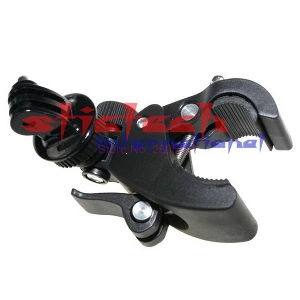 by dhl or ems 50pcs GoPro Bike Bicycle Motorcycle Handlebar Mount Tripod Adaptor For Go pro Hero 3 2 1 GO PRO Accessories | Электроника