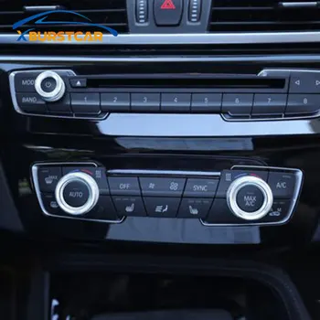 

Xburstcar for BMW X1 F48 2016 - 2020 Car Air Conditioning Knobs Audio Control Button Knob Ring Cover Trim Sticker Accessories