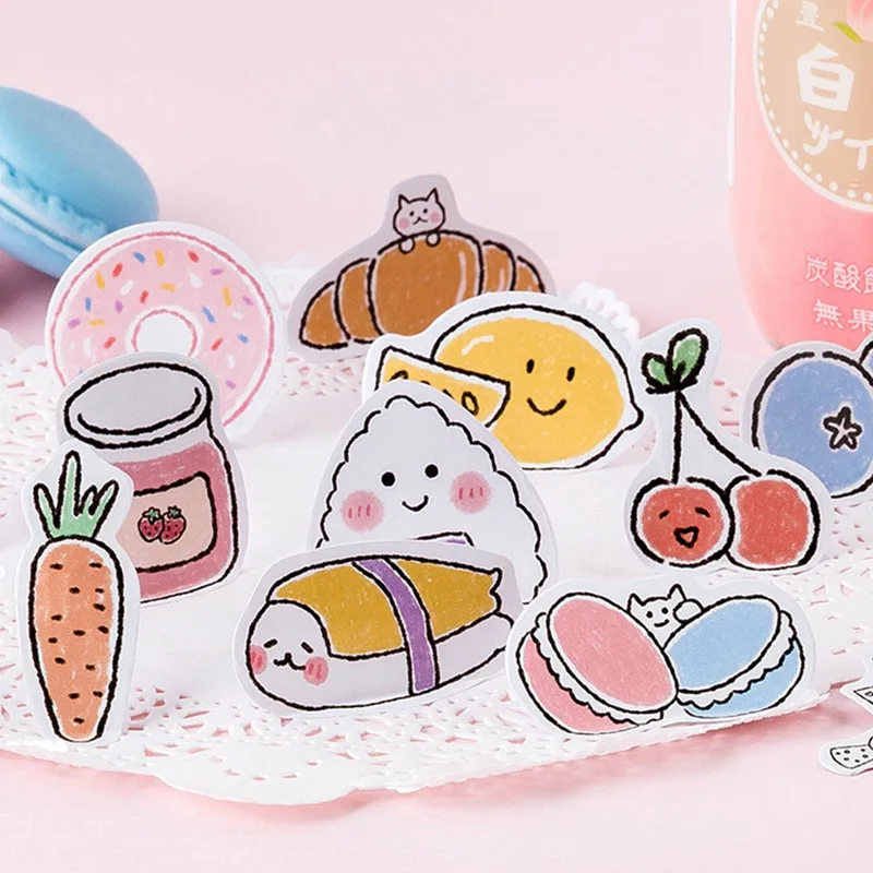 45 шт./пакет Sanrio Новинка японское ленивое яйцо мультяшная забавная наклейка для