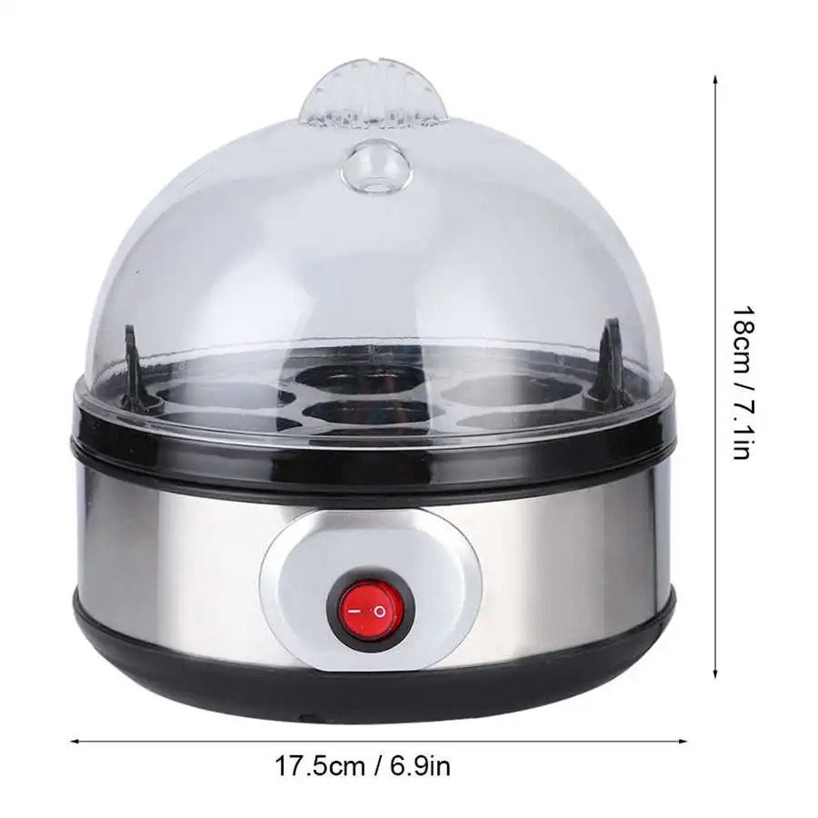 Electric Egg Boiler Steamer 7 Eggs Capacity Breakfast Egg Cooker Poacher Corn Milk Heating Steamed Kitchen Cooking Machine 220V images - 6