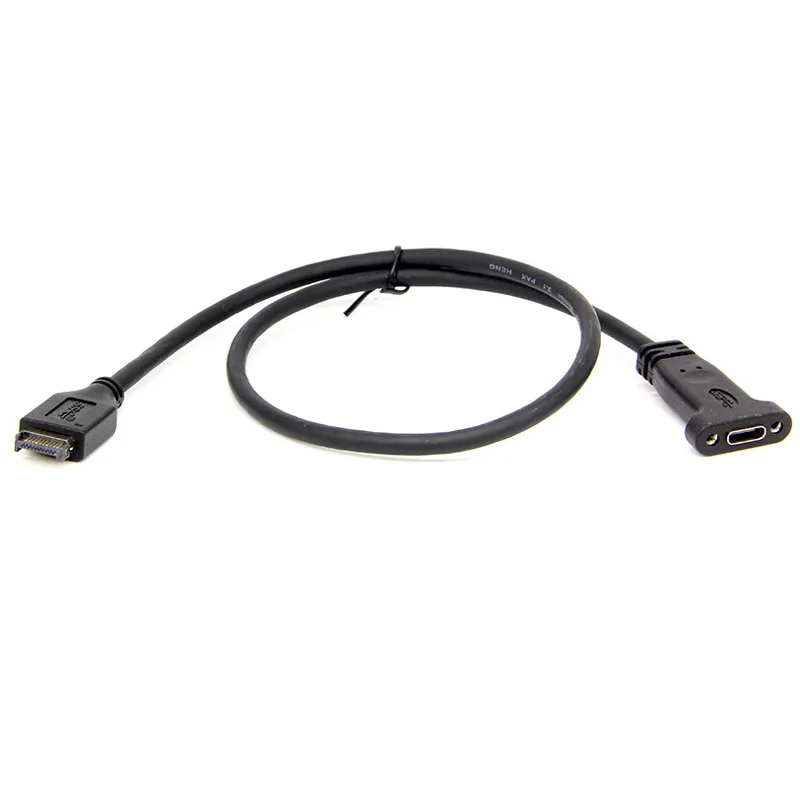 USB 3.1 Front Panel Header Type E To USB-C Type C Female Motherboard Expansion Line Connector Exten