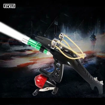 

Fishing Slingshot Set Powerful Bow Catapult Sling Shot With Wrist Support Outdoor Hunting Shooting Game Use Steel Ball And Arrow