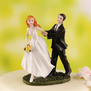 

2PCS Groom Bride Doll Wedding Cake Decoration Birthday Party Baking Dessert Wedding Cake Topper Decoration Supplies