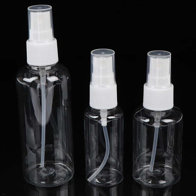 

1Pcs Portable Transparent Empty Spray Bottles 30ml/50ml/100ml Plastic Refillable Container Empty Cosmetic Containers
