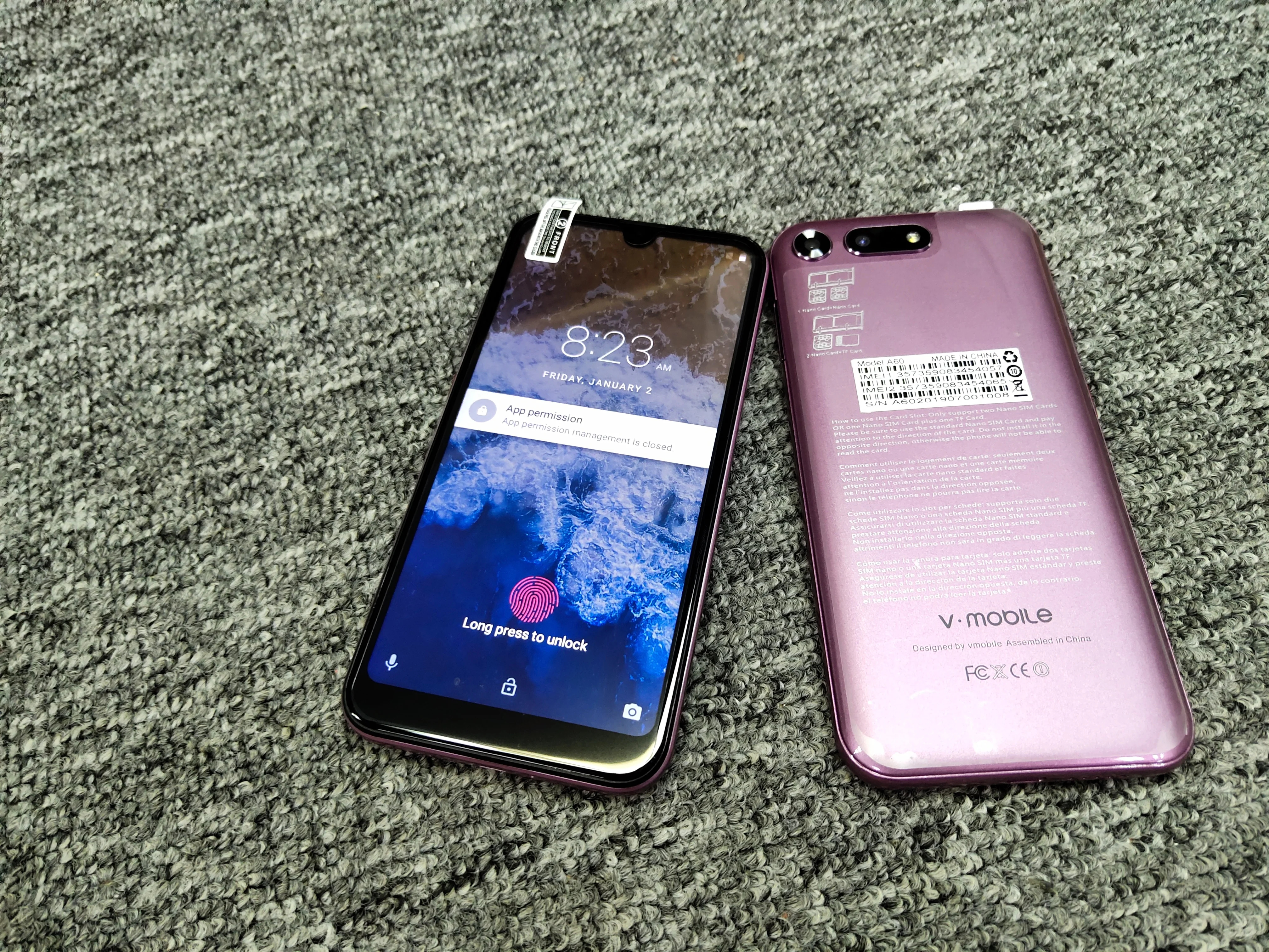 4G LTE 3 ГБ RAM 32 Гб ROM TEENO Vmobile A60 мобильный телефон Android 8 1 5 7 &quotHD + 2.5D ips 3800mAh Celular смартфон