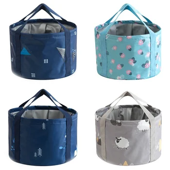 

Folding Basin Portable Collapsible Wash Basin With Travel Carry Bag Leak-proof Lightweight Washtub Wash Travel Foot Bucket