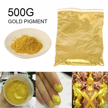 

500g Gold Powder Paint Pigment Pearl Flashing Pigment Mica Powder For Nail Art Crafts Cosmetics Ceramic Powder Coating Epoxy