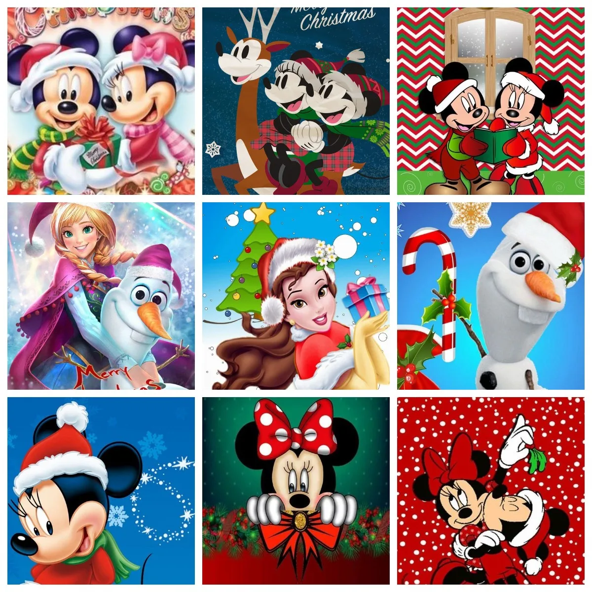 Disneypintura de diamantes de Navidad bordado de dibujos animados de  Mickey Mouse punto de cruz decoración de diamantes de imitación mosaico  de navidad regalos hechos a mano   AliExpress Mobile
