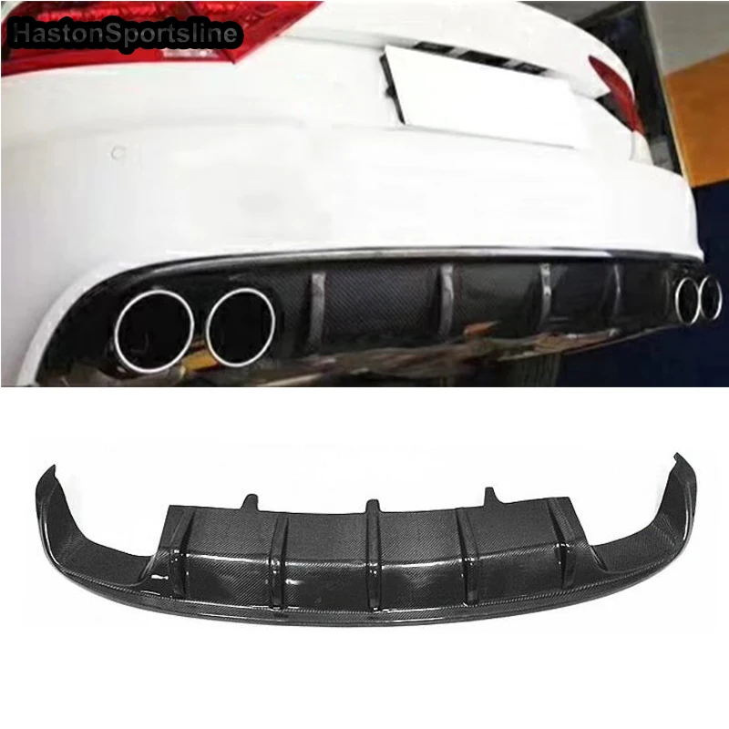 

S7 Car Styling Carbon Fiber Car Rear Bumper Lip Spoiler Auto Rear Diffuser Cover Fit For Audi A7 S7 2011- 2017