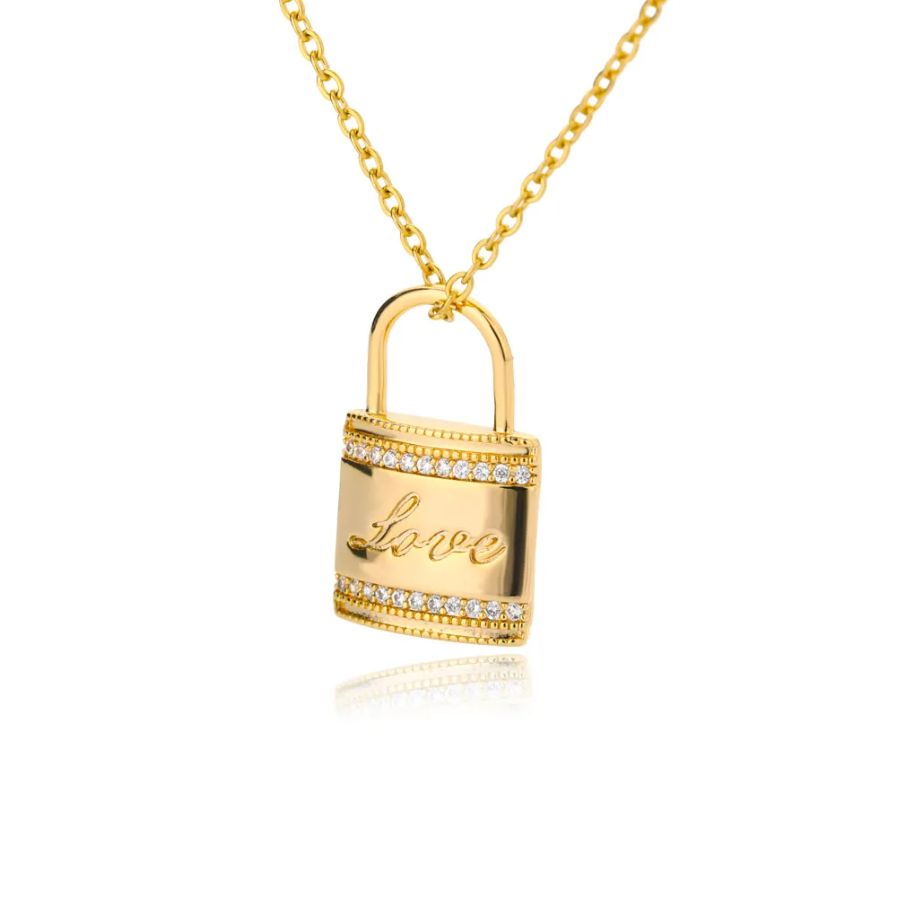Handmade Padlock Love Necklace For 