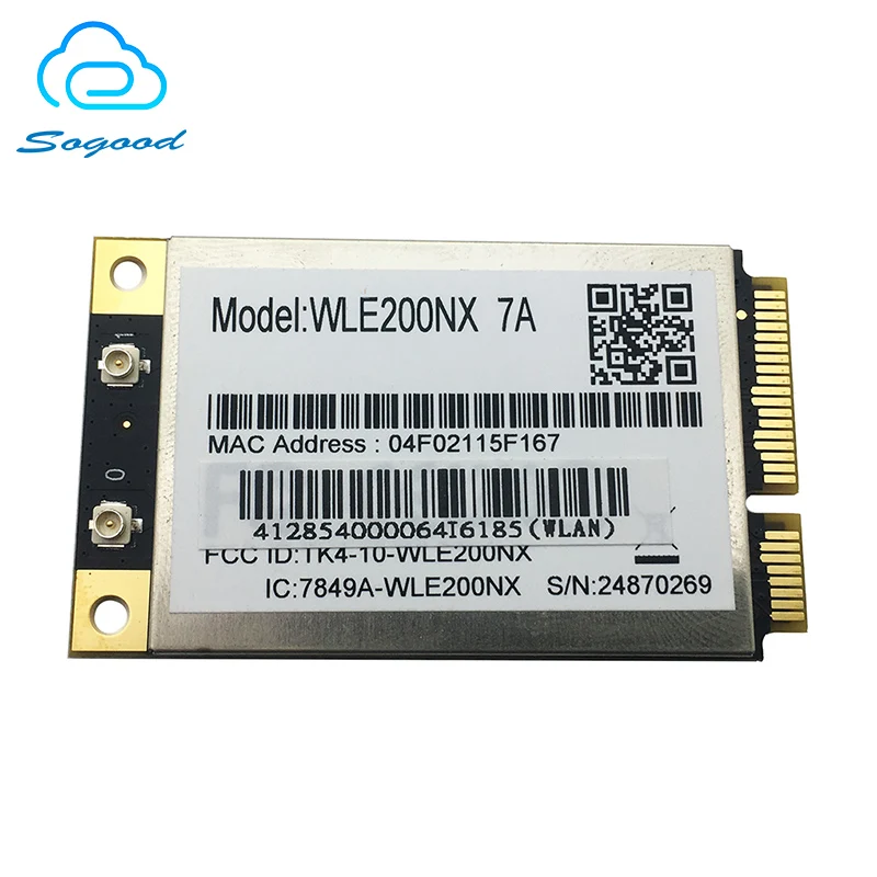 

New Atheros AR9280 WLE200NX 2.4G/5G 2x2 MIMO 300Mbps 802.11a/b/g/n HALF MINI PCI-E wifi wireless network card