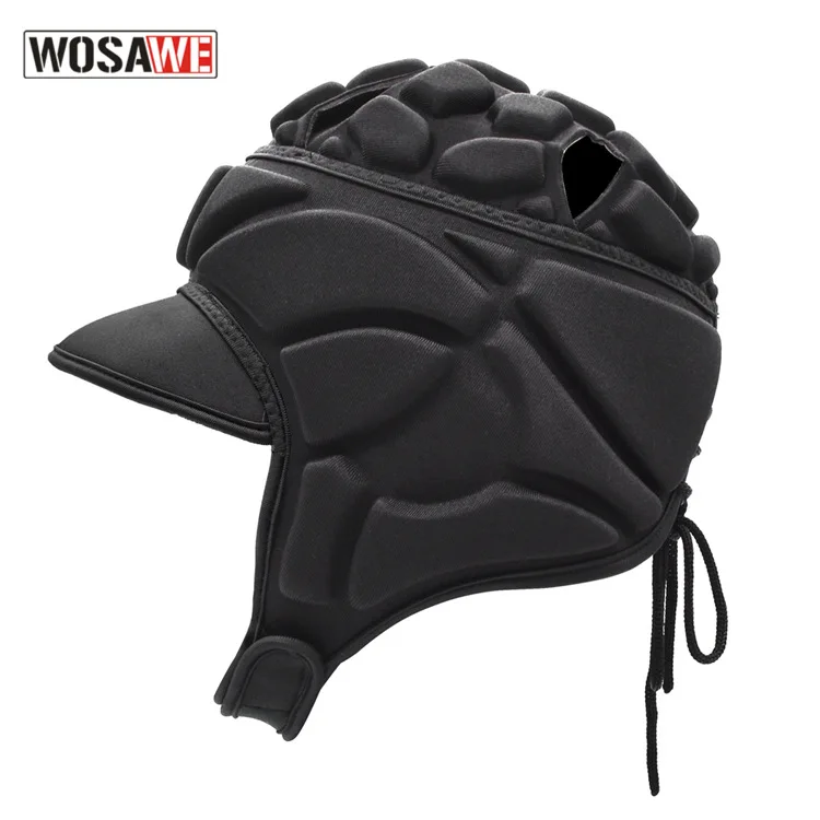 

Wosawe Football Goalkeeper Helmet Sports Football Helmet Goalkeeper Skating Surfing Sponge Helmet Head Band