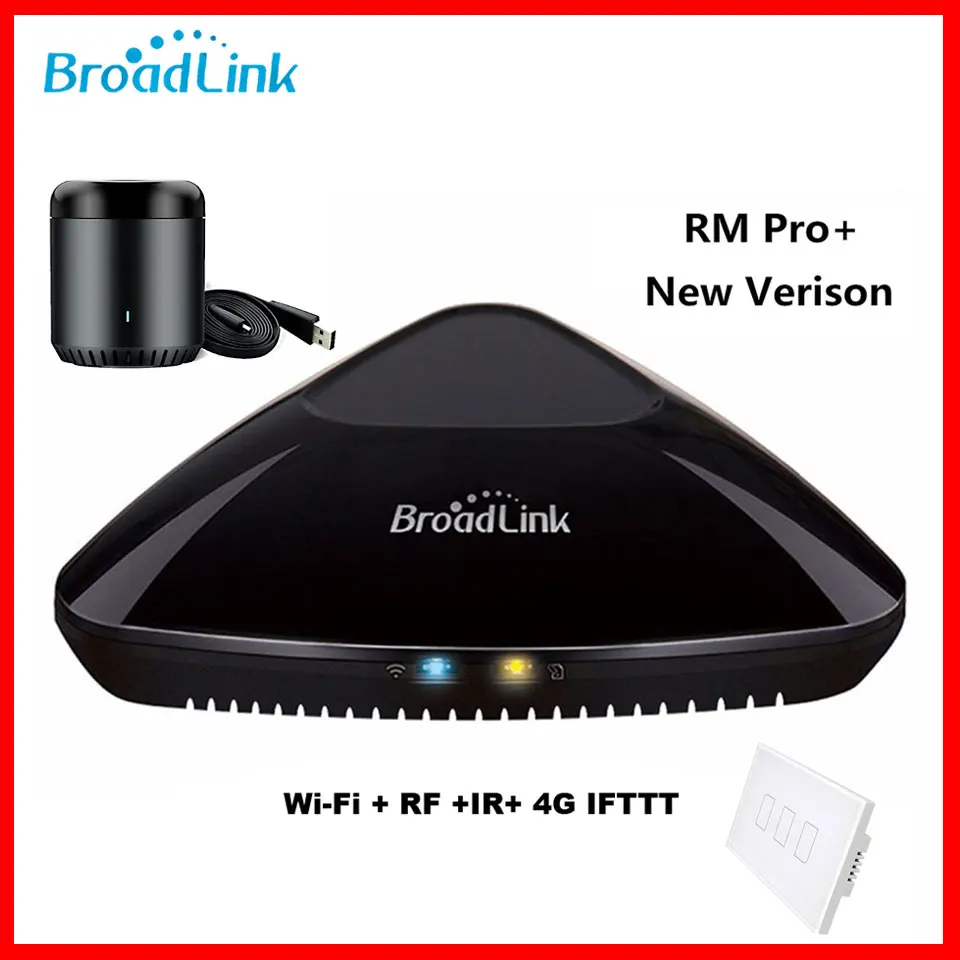 

Broadlink RM Pro+ Smart Remote Control Hub WIFI 4G Smart Home Intelligent Remote Controller Support Alexa Google Home For Phone