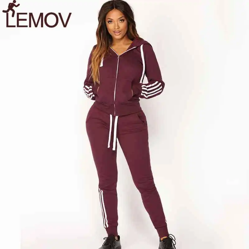 

2Pc Set Running Women Set Pants Tops Clothing Women Tracksuit Crop Hoodies Sweatshirt Sets Casual Wear Casual Ladies Suit Zipper