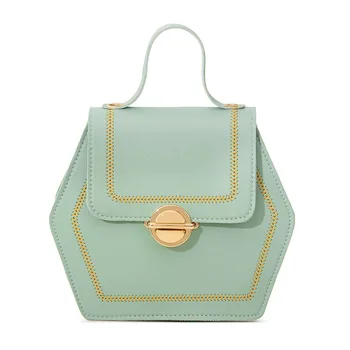 

2020 hexagonal bag Japanese and Korean messenger one-shoulder messenger portable embroidery thread ladies change bag