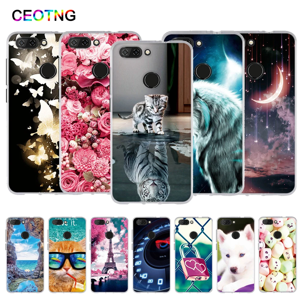

Phone Case for ZTE Blade V9 Case Soft Silicone Fundas Back Cover for ZTE Blade V 9 5.7" Cover TPU Shells Fundas Print Bags Coque