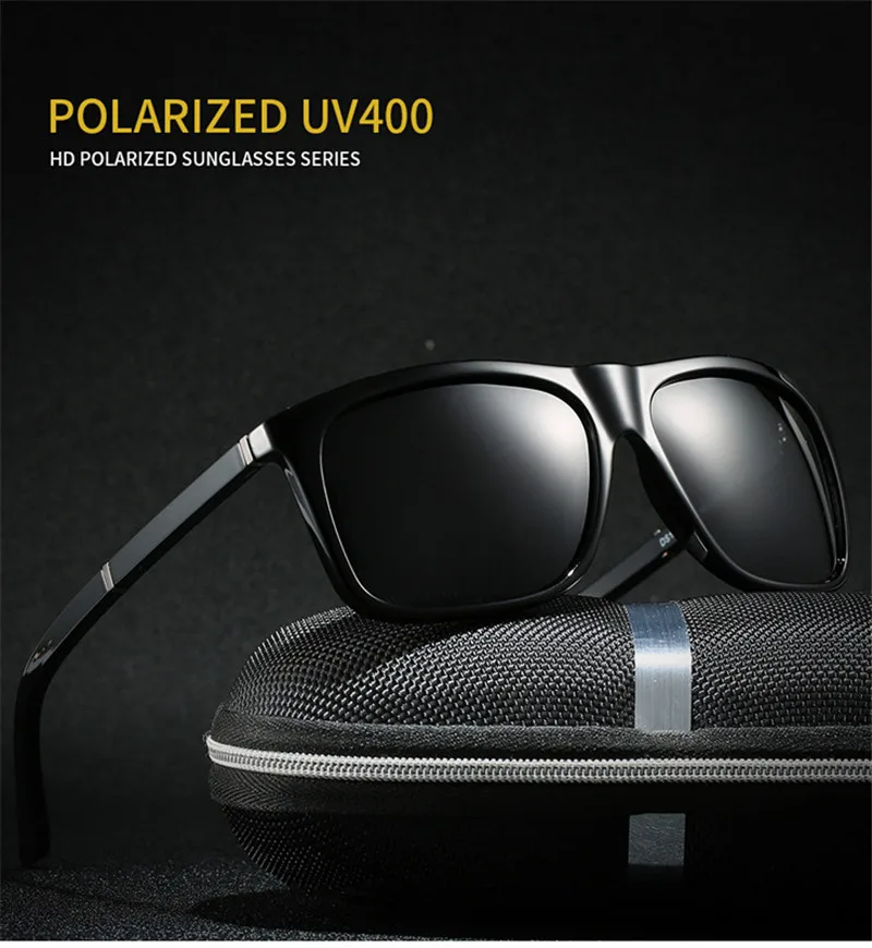 sunglasses men brand design polarized sunglasses men's driving shades uv400 high quality vintage sunglasses