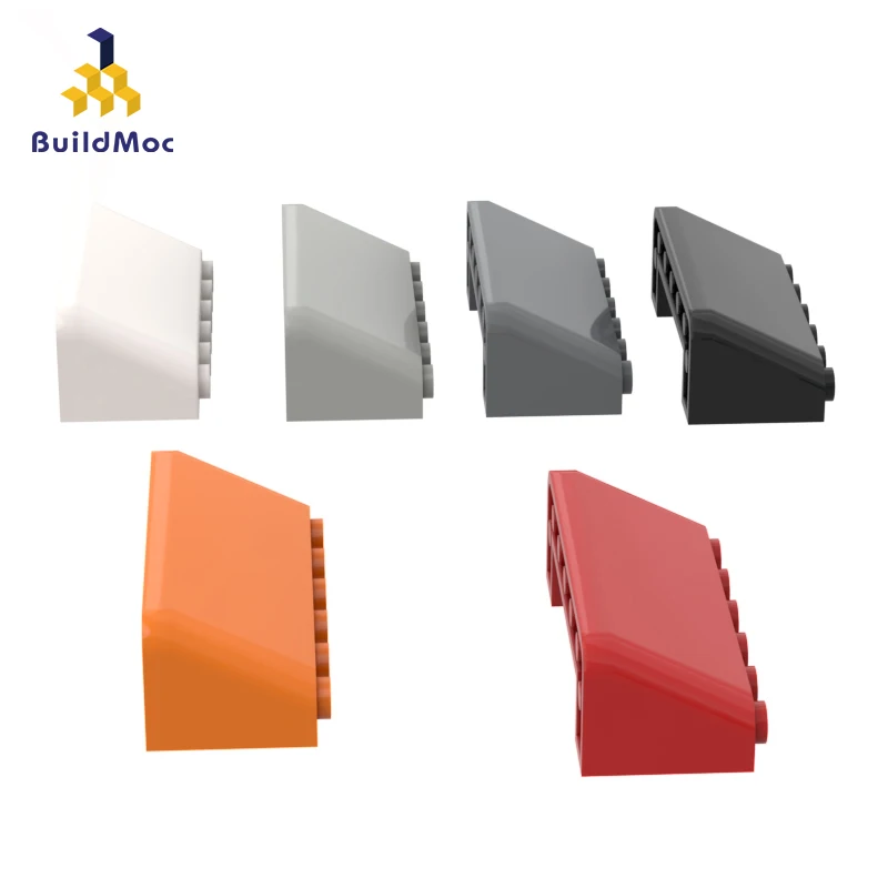 BuildMOC совместимые с сборными элементами 4176 2x6x2 наклонное стекло для строительных