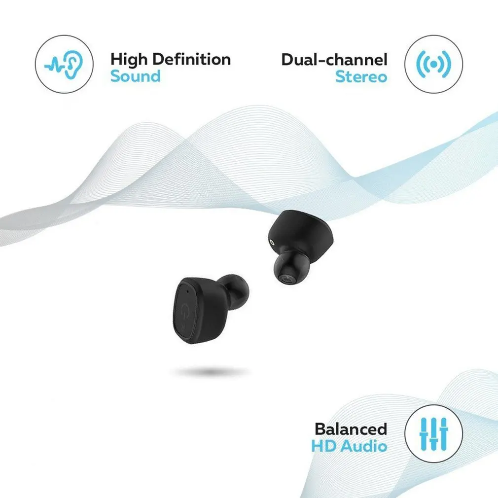 Bluetooth 4 2 наушники IPX7 Водонепроницаемый Смарт True Беспроводной стерео вкладыши
