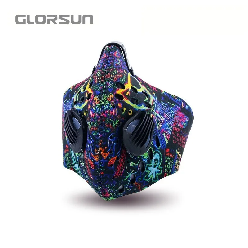 005E008 GLORSUN маска против пыли для рта N95 pm2.5 респиратор дыхания N99 анти запах загрязнения бег спортивная маска - Цвет: 005E008