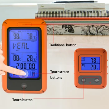 

Cooking Food Thermometer Dual Probe No Battery Device Accessory Kitchen
