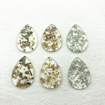

New arrival! Mix color 36x25mm 30pcs Acrylic Drop-shape Charm for earrings,Earring parts,jewelry findings!