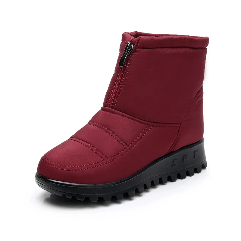 BEYARNENew boots2019winter брендовая теплая обувь; нескользящая подошва; Водонепроницаемая зимняя обувь Женские ботинки для Матери Повседневные хлопковые ботинки зимние ботинки женская обувь
