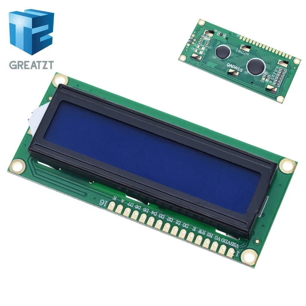 GREATZT 1 шт. модуль ЖКД синий зеленый экран IIC/igc 1602 для arduino 1602 lcd UNO r3 mega2560 lcd 1602