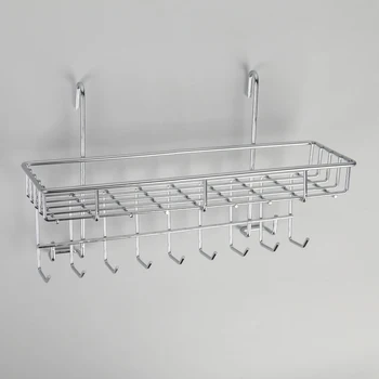 

Rack shelf with hooks