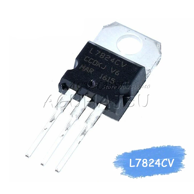 10pcs L7824cv To220 L7824 To-220 7824 Lm7824 Mc7824 New And Original Ic ...