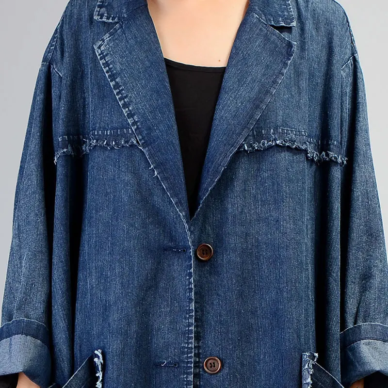 XITAO Women Trench Plus Size Full Sleeve Vintage